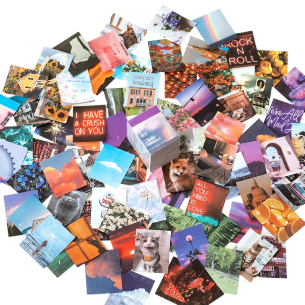 Vintage papírové výstřižky mix motivů 400 ks cca 4 × 5 × 5 cm dekorační papír koláž scrapbooking DIY deník tvoření 1