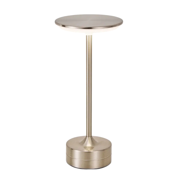 Vintage stolní lampa 130 x 282 mm, retro styl, nastavitelná intenzita světla, USB-C nabíjení, dotyková plocha, kovová lampa, 5V, 4W stříbrná