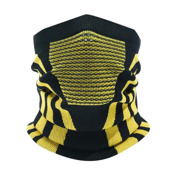 Vinterbalaclava 40 x 22 cm Unisex vindresistent och elastisk mask av nylon och spandex för skidåkning, snowboard, motorcykel och cykel i flera färger gul