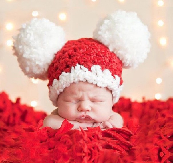 Vinterhatt för barn med pompoms Bethan