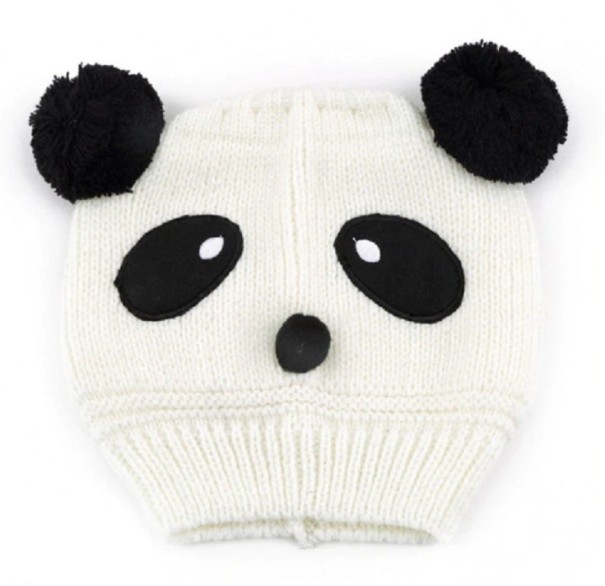 Vinterhatt för barn Panda J863 vit