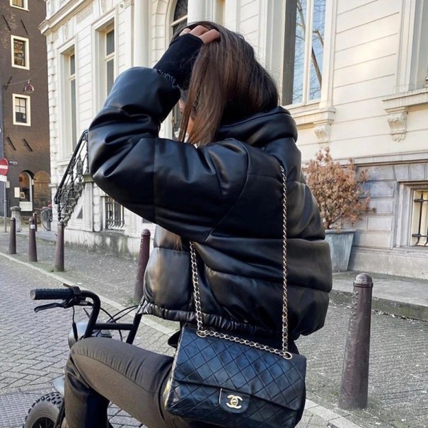 Vinterjacka dam svart B675