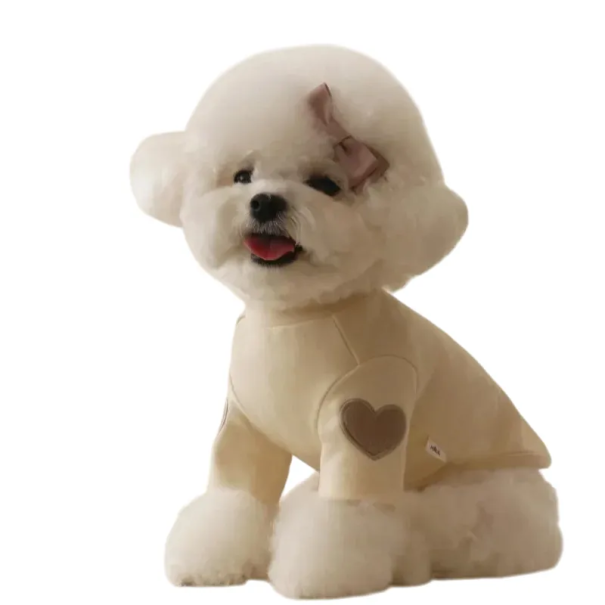 Vintertøj til hunde 5,5 - 7,5 kg Varm jakke til mellemstore hunde Varm frakke Beskyttelse mod kulde Komfortabelt vintertøj til kolde dage beige