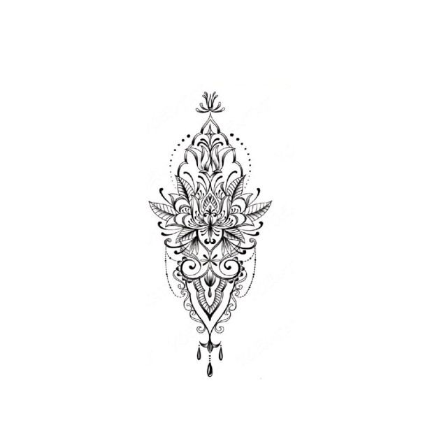 Virágos ideiglenes tetoválás 28