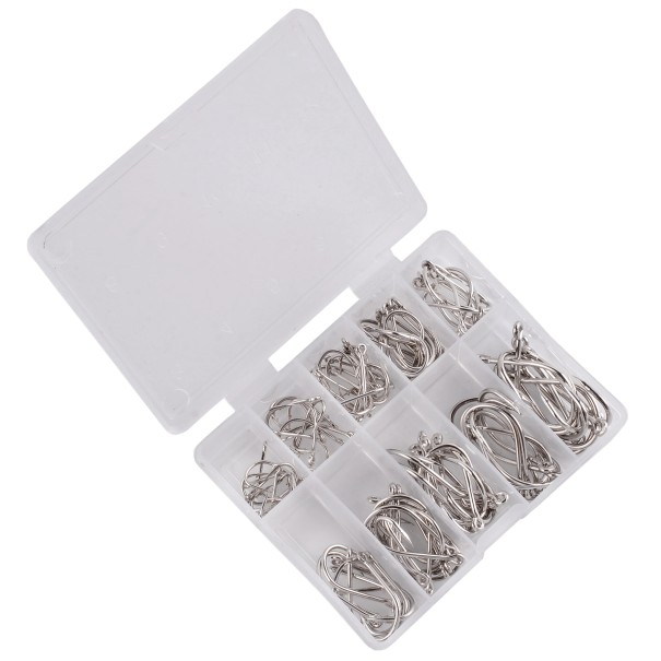 Vishaakset 100 stuks zilver