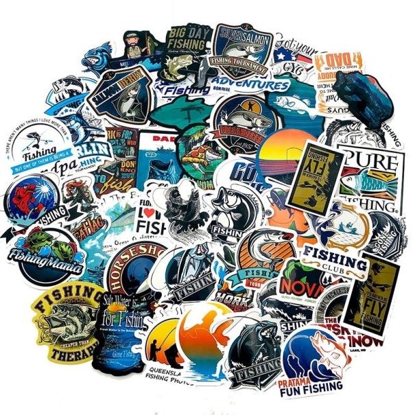 Visstickers 50 stuks 1
