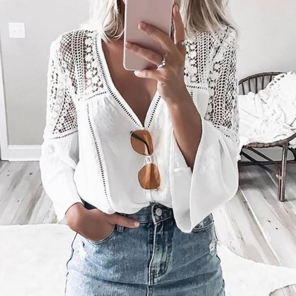 Vit damblus Stephanie