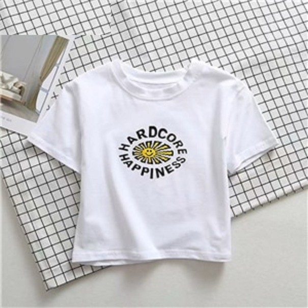 Vit T-shirt för kvinnor med B365-tryck