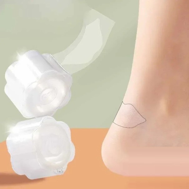 Vízálló tapaszok hólyagok és horzsolások ellen Hullámos forma Öntapadós sarokvédelem Átlátszó és testszínű változat 30 darabos készlet átlátszó