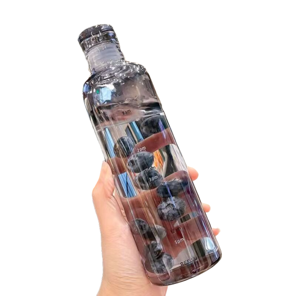 Vizes palack 500 ml P3663 sötét szürke