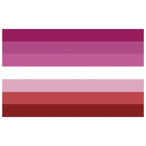 Vlajka lesbické hrdosti 90 x 150 cm 1