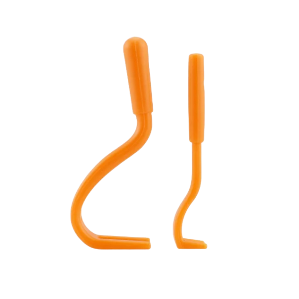 Vlooien- en tekenverwijderingsset voor honden en katten Teken- en vlooienverwijderingstool Tekenverwijderingstools 2 stuks oranje