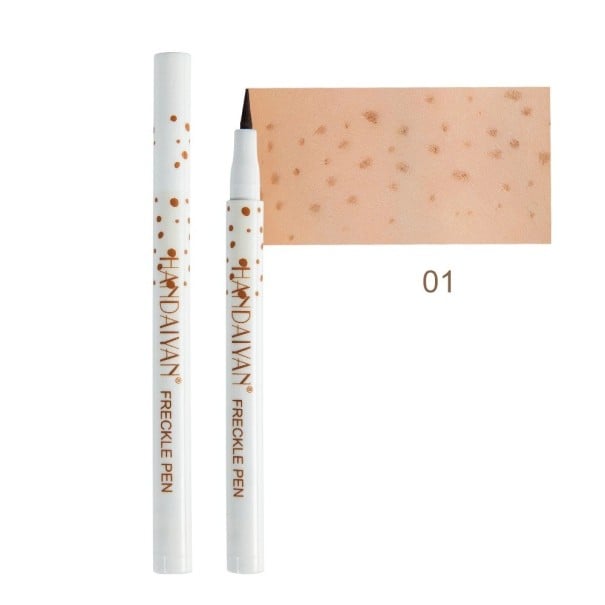 Voděodolná tekutá tužka na pihy 1 ml 13,6 x 1,3 cm ve 4 barevných odstínech pro přirozený vzhled umělých pih na obličeji 1