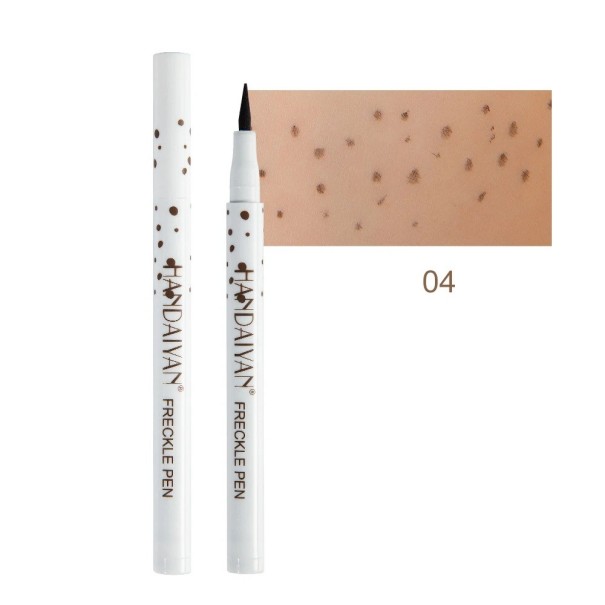 Voděodolná tekutá tužka na pihy 1 ml 13,6 x 1,3 cm ve 4 barevných odstínech pro přirozený vzhled umělých pih na obličeji 4