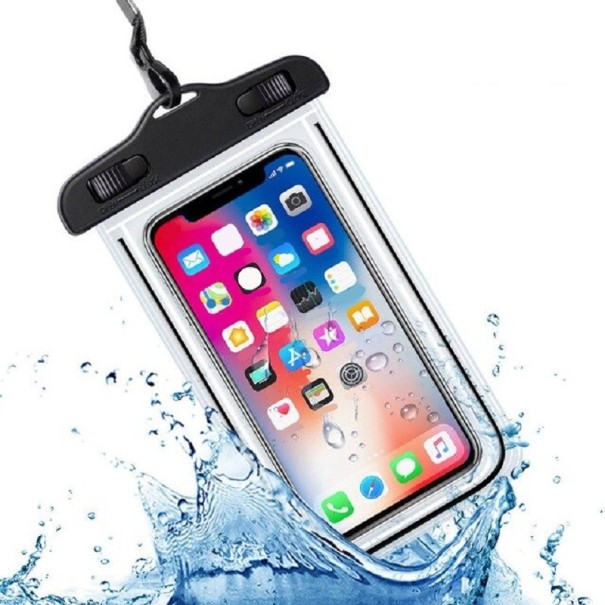 Voděodolné pouzdro na mobil černá
