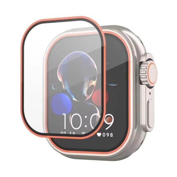 Voděodolné tvrzené sklo pro Apple Watch Ultra 49 mm HD ochrana displeje pro iWatch Ultra 1 2 Ochranná fólie proti poškrábání oranžová