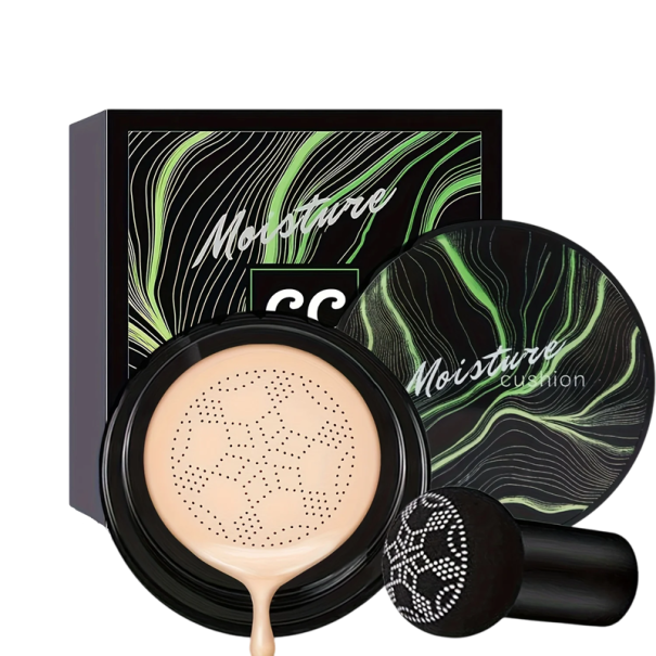 Vodeodolný CC krém s hydratačným efektom a korekciou tónu pleti 20 g Hubová hubka Aplikátor Krycí make-up na každodenné líčenie Ivory white