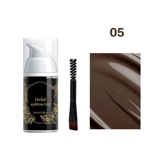 Vodoodolná polopermanentná farba na obočie 10 ml 2,4 x 7,7 cm v 6 prírodných odtieňoch s výdržou 3-7 dní pre dlhodobé líčenie 5