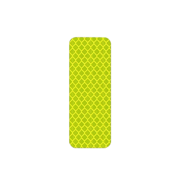 Vodoodolné reflexné samolepky 10 ks 8 x 3 cm Bezpečnostné reflexné pásky na bicykel motorku helmu kočík auto PET materiál žltá