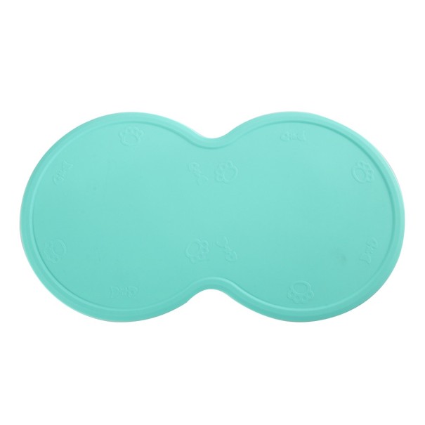 Voerbakmat voor huisdieren turquoise