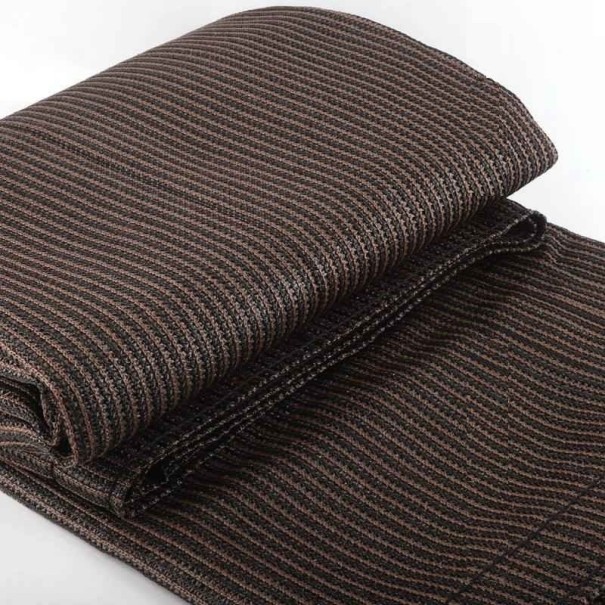 Voile d'ombrage sans fixation par câble marron foncé 6 m 1 m