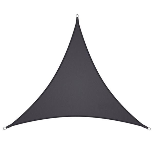 Voile solaire avec éclairage LED noir