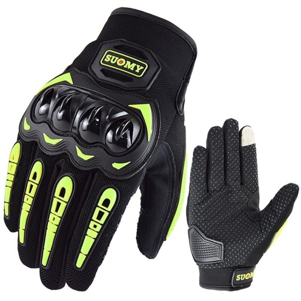 Volledige vinger race motorhandschoenen ademend unisex antislip sport handschoenen stijlvol design duurzaam en draagbaar groen XXL