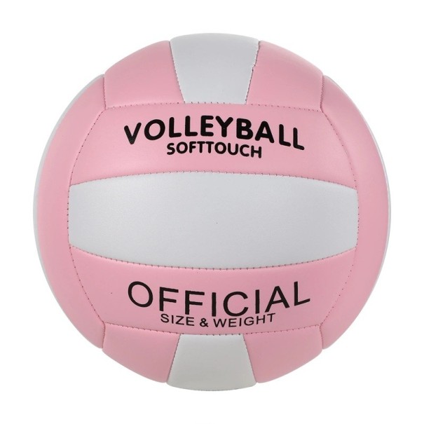 Volleybal met maat 5 Professionele trainingsbal voor jongeren Beginners Binnen- en buitenstrandvolleybal Trainingsmateriaal roze