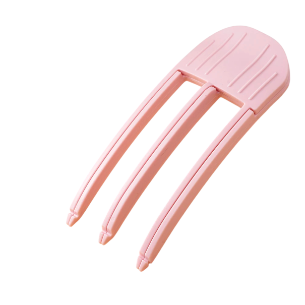 Volumen hårspænde 15 cm × 6 cm Tre-armet klips til løft af hår Formningsværktøj til volumen 33 g rosa