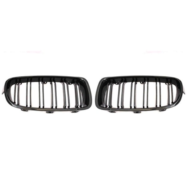 Voorkap voor BMW F30 F31 F35 2012–2018 Glanzend zwart dubbele lijst Koelgrille Stijlvolle voorkap ABS auto-accessoire 1
