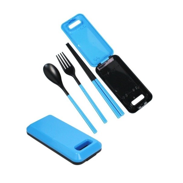 Vouwbestek met koffer 3 stuks blauw
