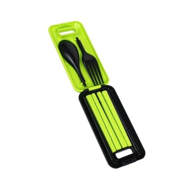 Vouwbestek met koffer 3 stuks groen