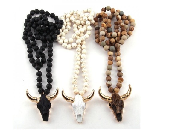Vrouwen buffelkop ketting
