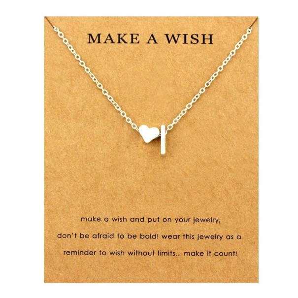 Vrouwen letter- en hartketting I