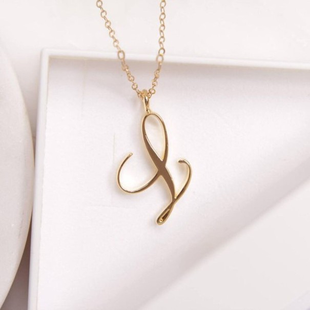 Vrouwen letter ketting L