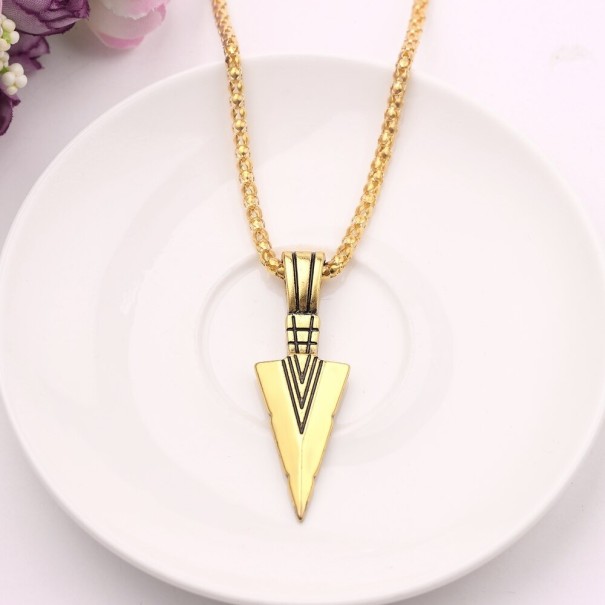 Vrouwen pijl ketting goud