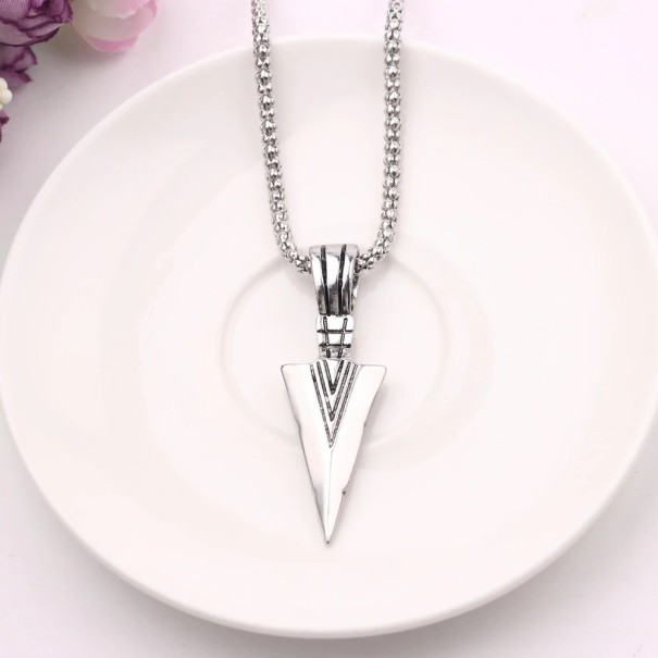 Vrouwen pijl ketting zilver