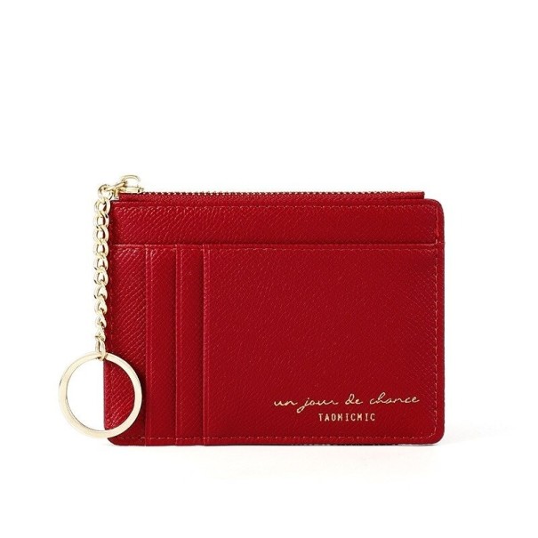 Vrouwen sleutel portemonnee rood