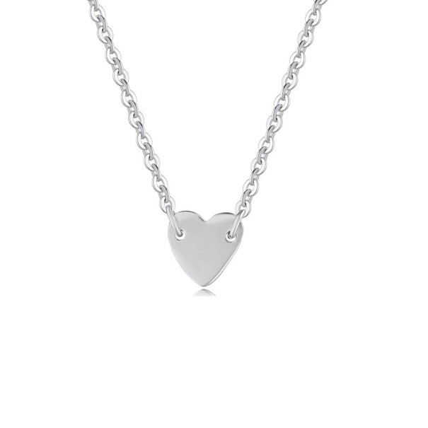 Vrouwenhart ketting zilver 1