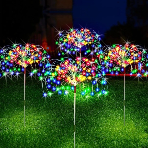 Vuurwerk in de tuinverlichting Mix