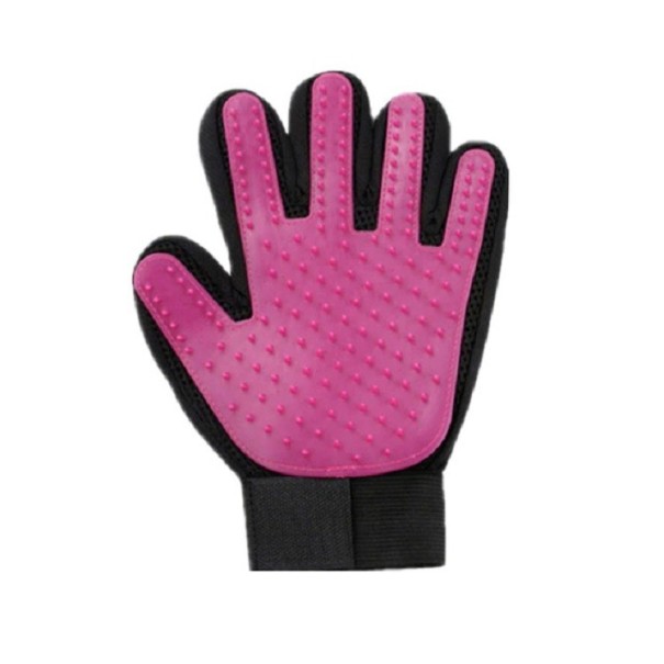 Vyčesávací rukavice růžová 1