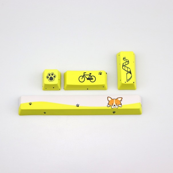 Vyměnitelné klávesy s pejskem žlutá