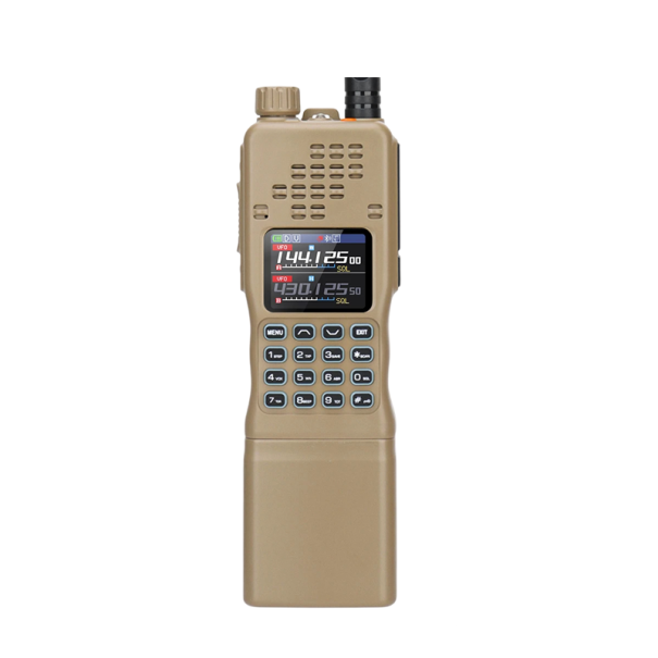 Vysílačka Baofeng AR-152 Pro s GPS a Bluetooth dosah 50 km baterie 12000 mAh obousměrná radiostanice s LED svítilnou na výlety béžova