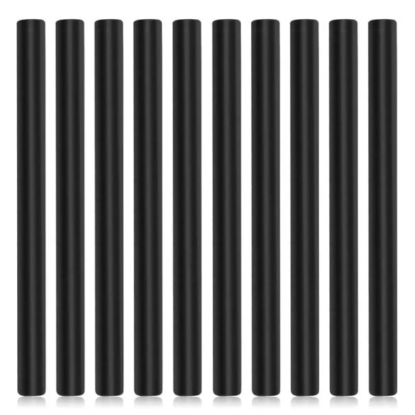Wachssiegel-Sticks 10 Stk 10 × 0,7 cm Sticks für Heißklebepistolen für Wachssiegel Lebendige Farben Saubere Abdrücke Gute Haftung schwarz