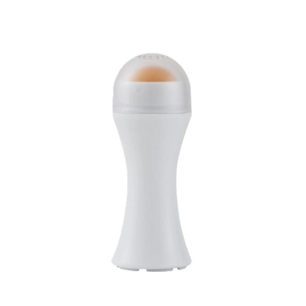 Wałek do masażu pochłaniający sebum z kamieniami wulkanicznymi Wałek do twarzy pochłaniający sebum Wałek do twarzy do oczyszczania zatkanych porów 7,5 x 2,2 cm biały