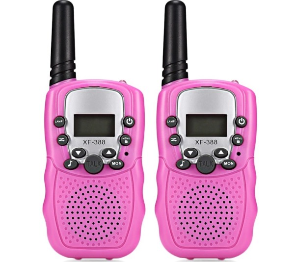 Walkie-talkies para niños - 2 uds. rosa