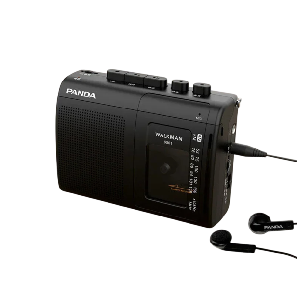 Walkman portable, lecteur de cassettes avec radio AM/FM, magnétophone rétro avec haut-parleur, prise en charge des écouteurs 3,5 mm, appareil 1