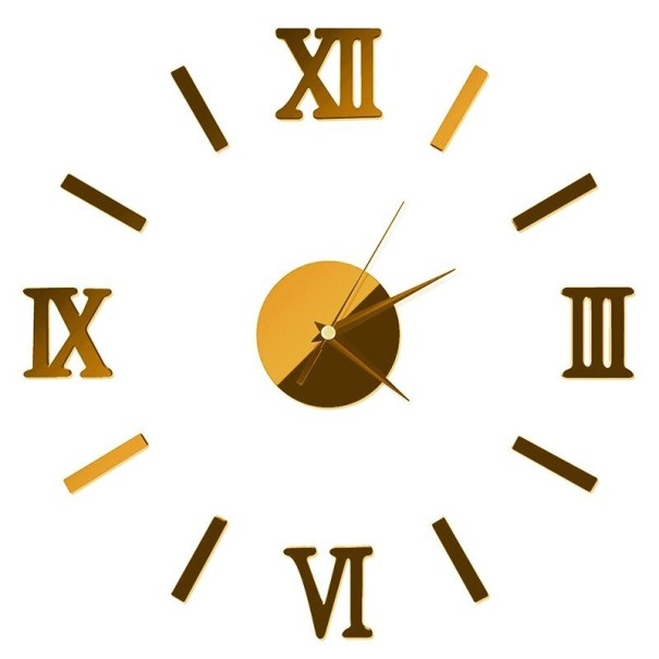 Wall Adhesive Clock G1752 gold