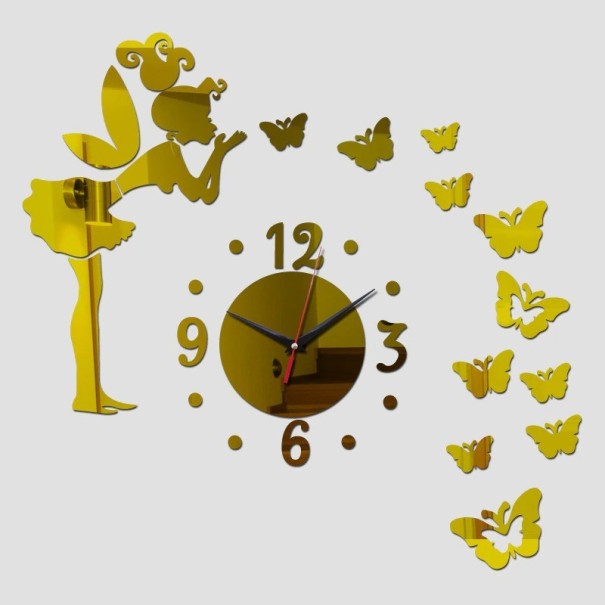 Wall Adhesive Clock G2065 gold