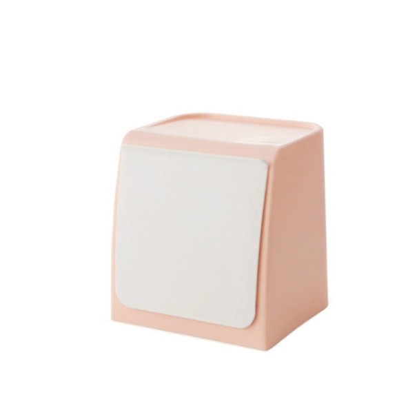 Wandgemonteerde afvalbak N653 lichtroze